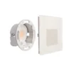 Aplique LED empotrable SET Alwaid, cristal esmerilado, 8 x 8 cm, 2700 K