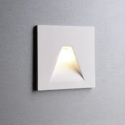 Aplique LED empotrable SET Alwaid, blanco 8 x 8 cm Ángulo 2.700 K