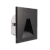 Aplique LED empotrable SET Alwaid negro 8x8 cm Ángulo 2.700 K