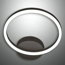 Aplique LED Giotto, 1 luz, negro
