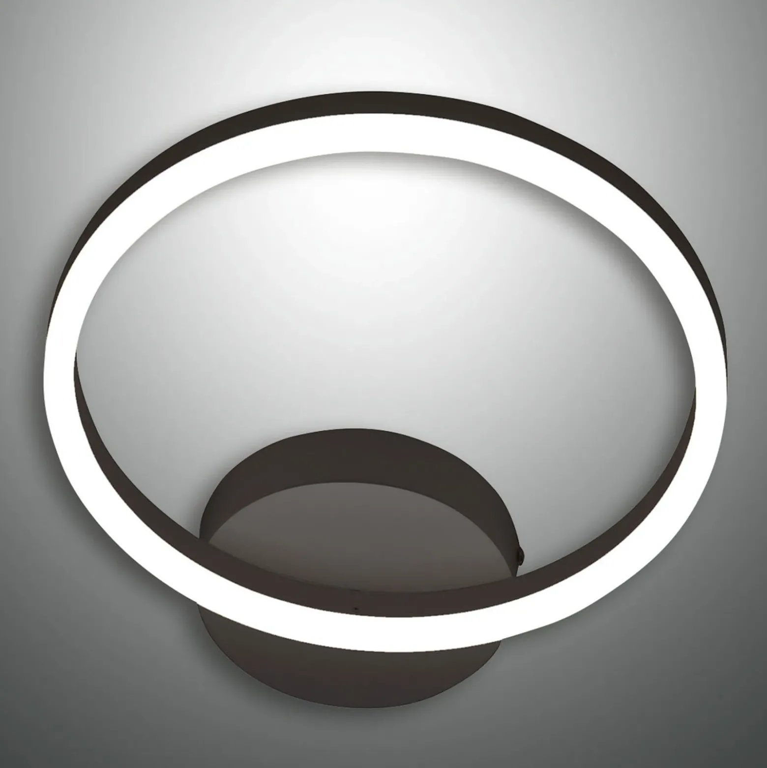 Aplique LED Giotto, 1 luz, negro