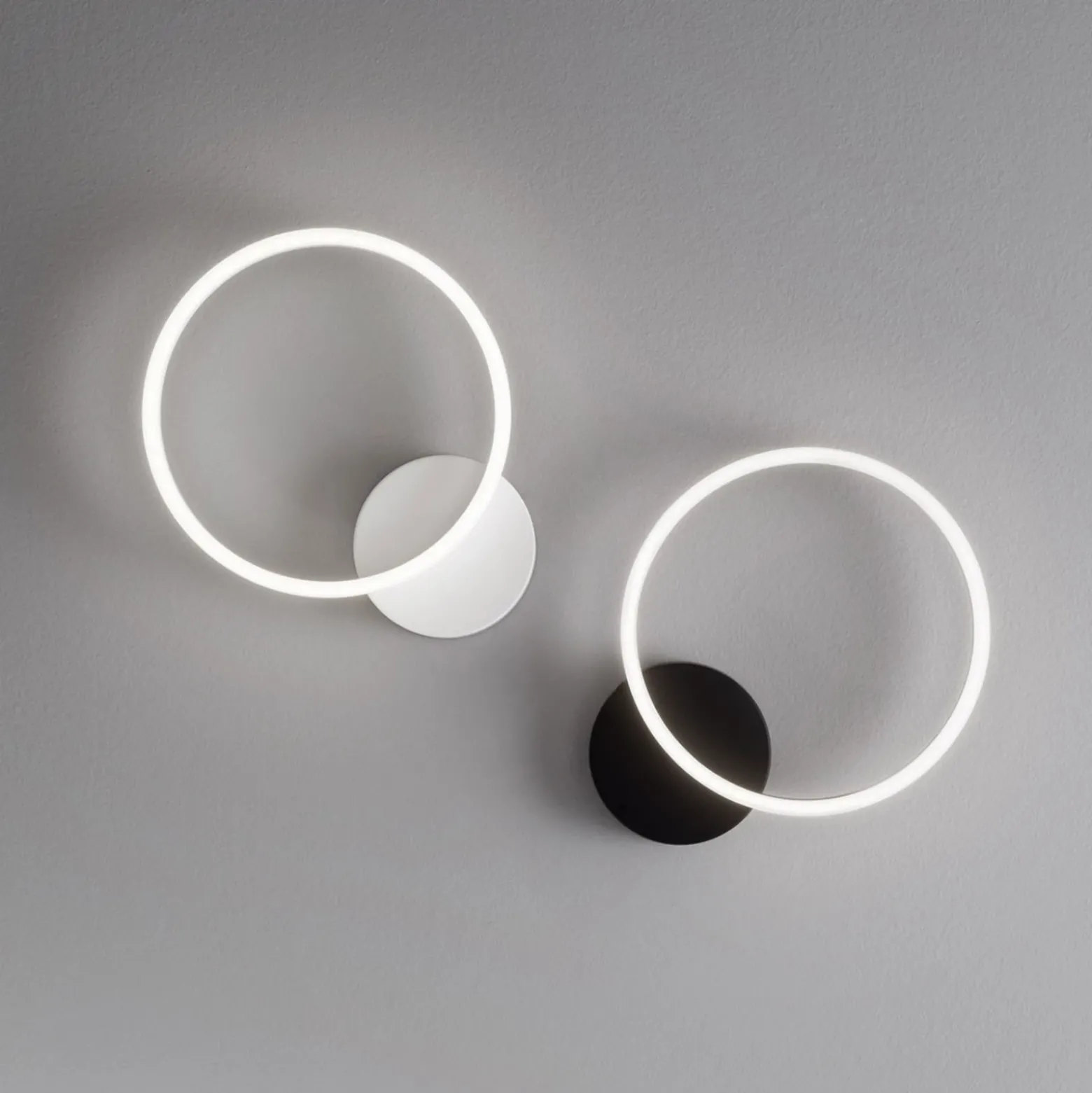 Aplique LED Giotto, 1 luz, negro