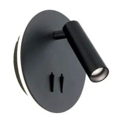 Aplique LED Lenny con 2 fuentes de luz, negro
