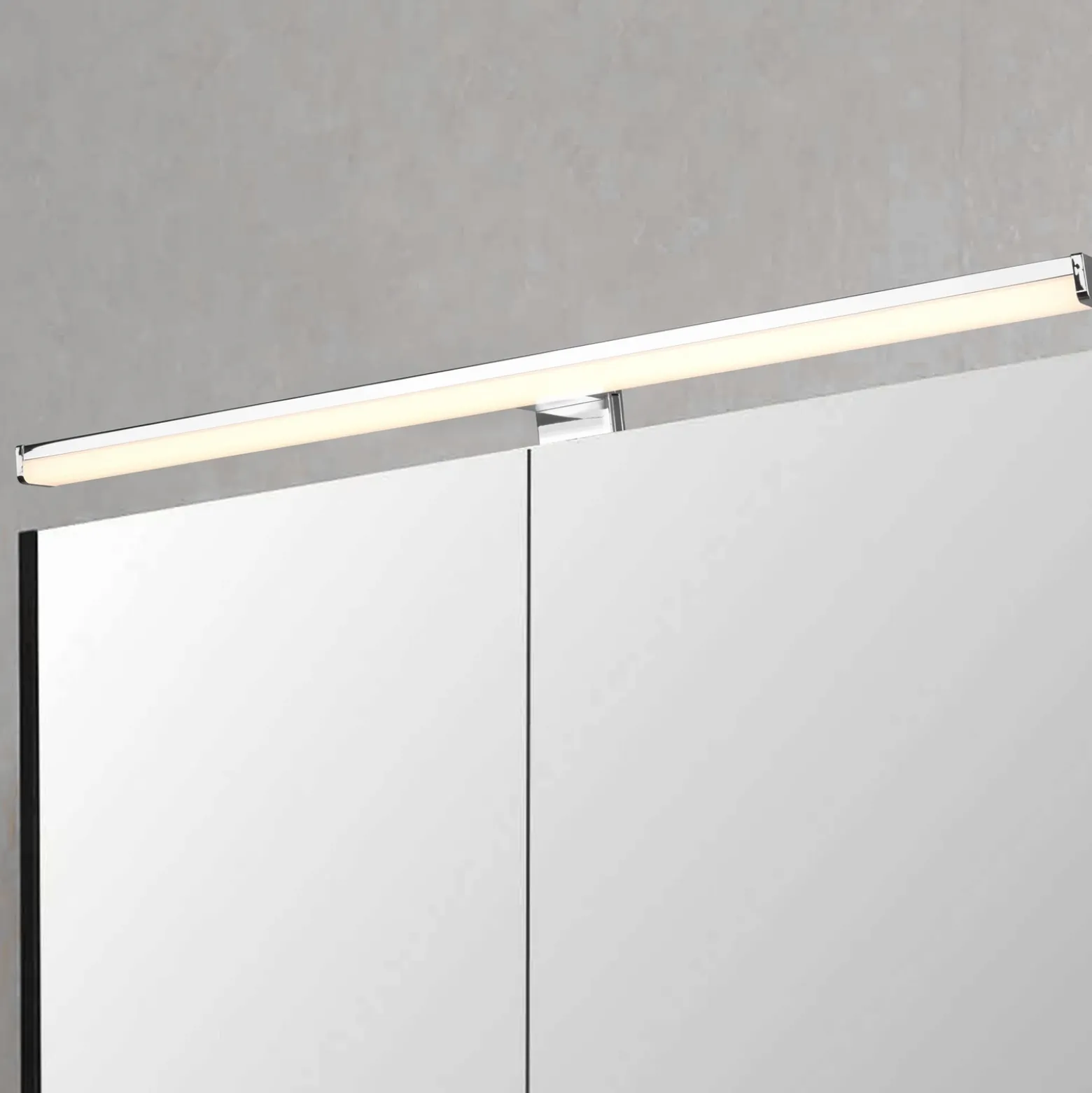 Aplique LED Lino, cromo/blanco