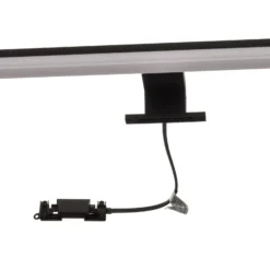 Aplique LED Lino, negro mate/blanco