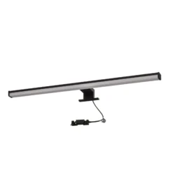 Aplique LED Lino, negro mate/blanco