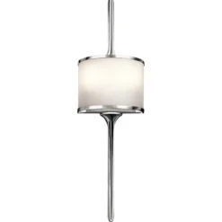 Aplique LED Mona IP44 altura 55,9cm cromo pulido
