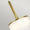 Aplique LED Mona IP44 altura 55,9cm latón natural