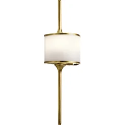 Aplique LED Mona IP44 altura 55,9cm latón natural
