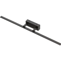 Aplique LED Nala, negro, anchura 75 cm