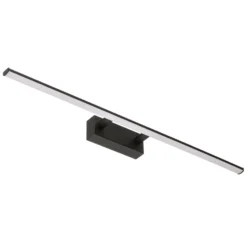 Aplique LED Nala, negro, anchura 75 cm