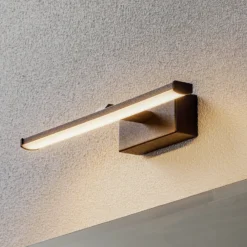 Aplique LED Nala, negro, anchura 30 cm