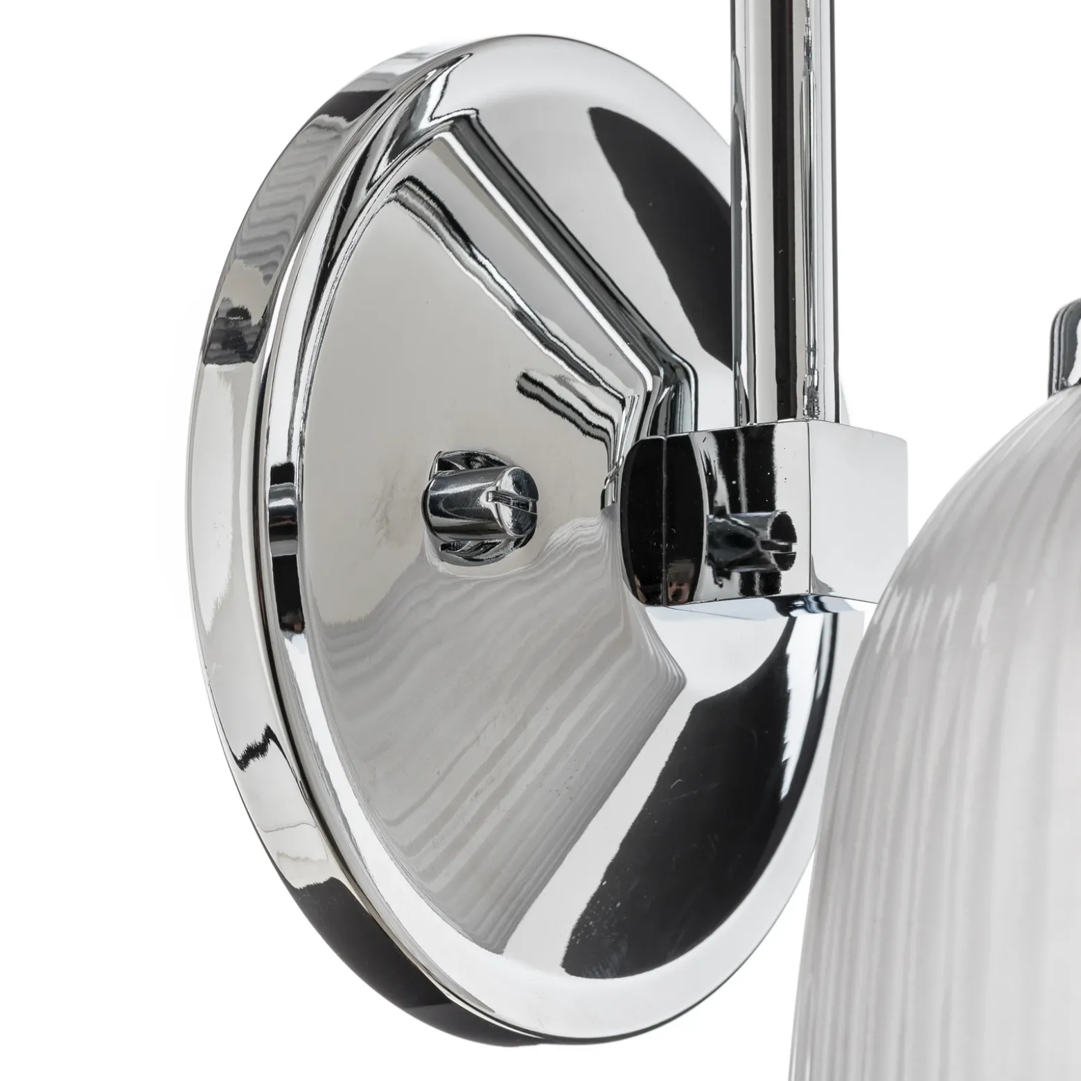 Aplique LED para baño Cora, 1 luz, IP44, cristal