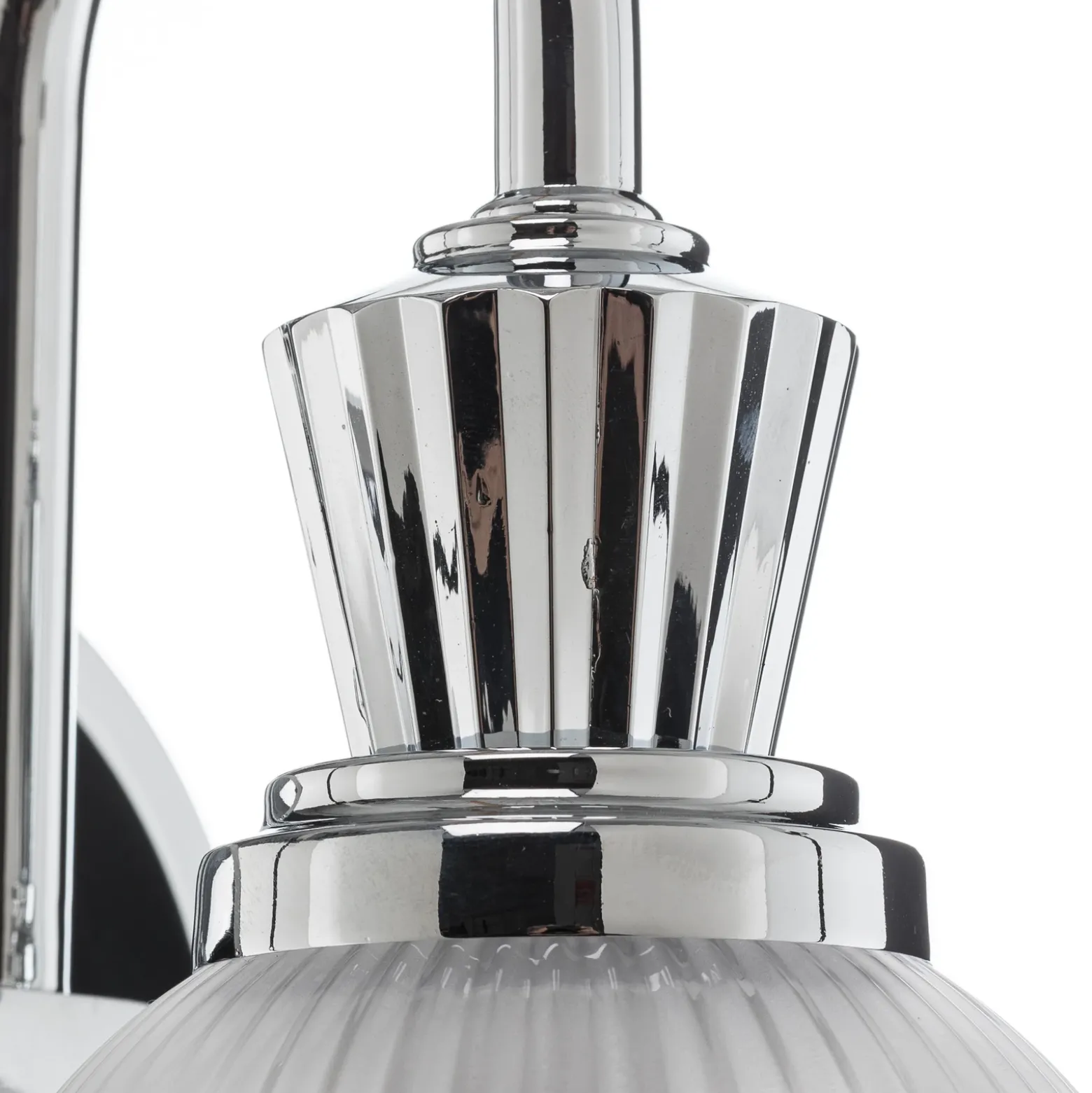 Aplique LED para baño Cora, 1 luz, IP44, cristal