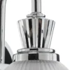 Aplique LED para baño Cora, 1 luz, IP44, cristal