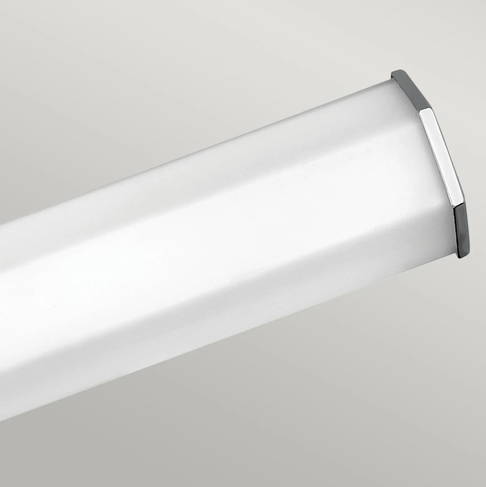 Aplique LED para baño Facet Dual, cromo, 2 luces, ancho 66 cm