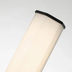Aplique LED para baño Facet Single, 3000 K, negro