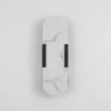 Aplique LED para baño Opaline, altura 35 cm, negro, metal/resina
