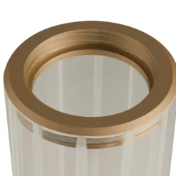 Aplique LED para baño SLV Lygant, modelo individual, color latón, aluminio