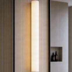 Aplique LED para baño Victoire de Lucande, 70 cm, blanco/cromo, CCT