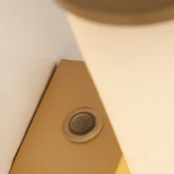 Aplique LED para baño Wales, dorada/marmolada, 35 cm, acero/resina