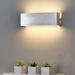 Aplique LED Ranik rectangular de aluminio