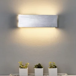 Aplique LED Ranik rectangular de aluminio