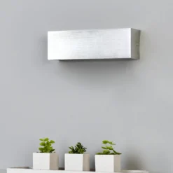 Aplique LED Ranik rectangular de aluminio