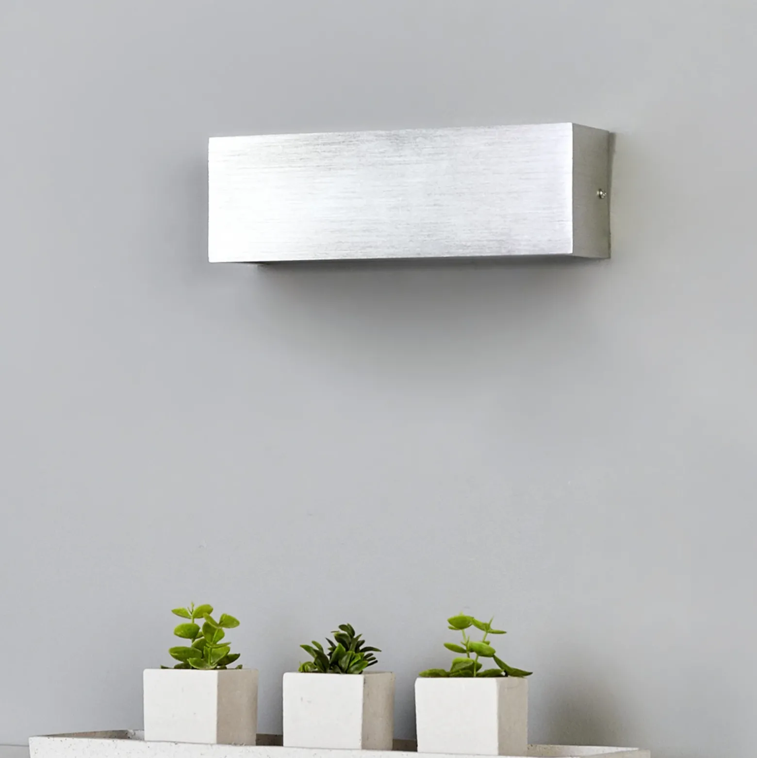 Aplique LED Ranik rectangular de aluminio