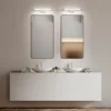 Aplique LED Rapallo, cromo, IP44, 80 cm