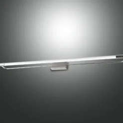Aplique LED Rapallo, cromo, IP44, 80 cm