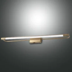Aplique LED Rapallo, latón, IP44, 80 cm
