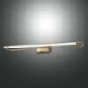 Aplique LED Rapallo, latón, IP44, 60 cm