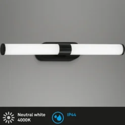 Aplique LED Runt IP44 directo 4.000K negro