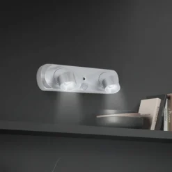 Aplique LED Terya, batería, 6.500K, 2 luces
