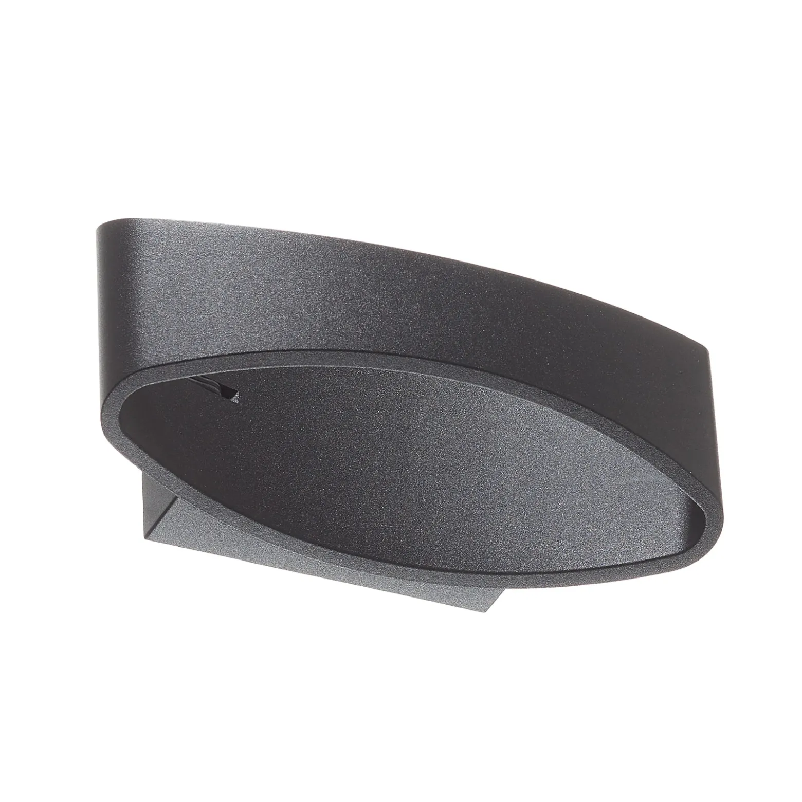 Aplique LED Trame, forma ovalada en negro