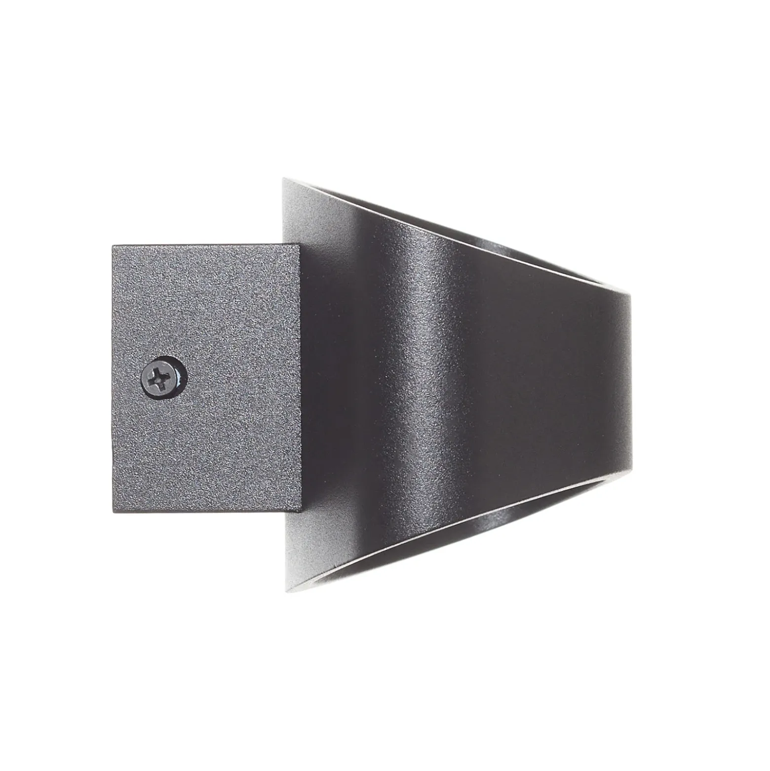 Aplique LED Trame, forma ovalada en negro