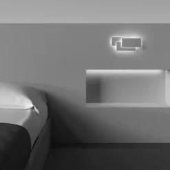 Aplique LED Trame, rectangular