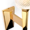 Aplique LED Verity, IP44, oro pulido