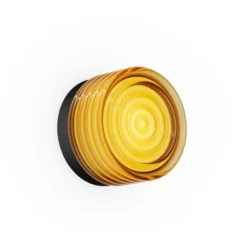 Aplique LED WEVER & DUCRÉ & DUCRÉ Hajo negro/ámbar, temperatura de color