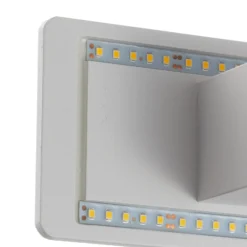 Aplique LED Zig Zag blanco, anchura 29 cm