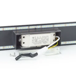Aplique LED Zig Zag negro, anchura 53 cm