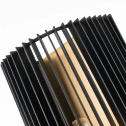 Aplique Linara, negro/latón, 1 luz