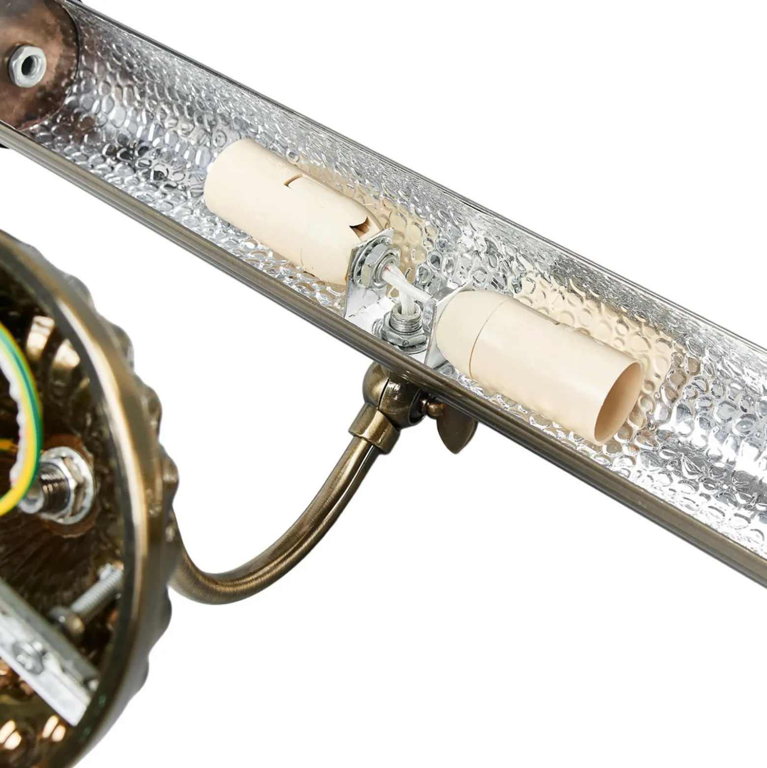 Aplique Lindby Joely, 37cm, latón, metal, E14