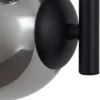 Aplique Lindby Orbelia, negro, 3 luces, cristal, G9