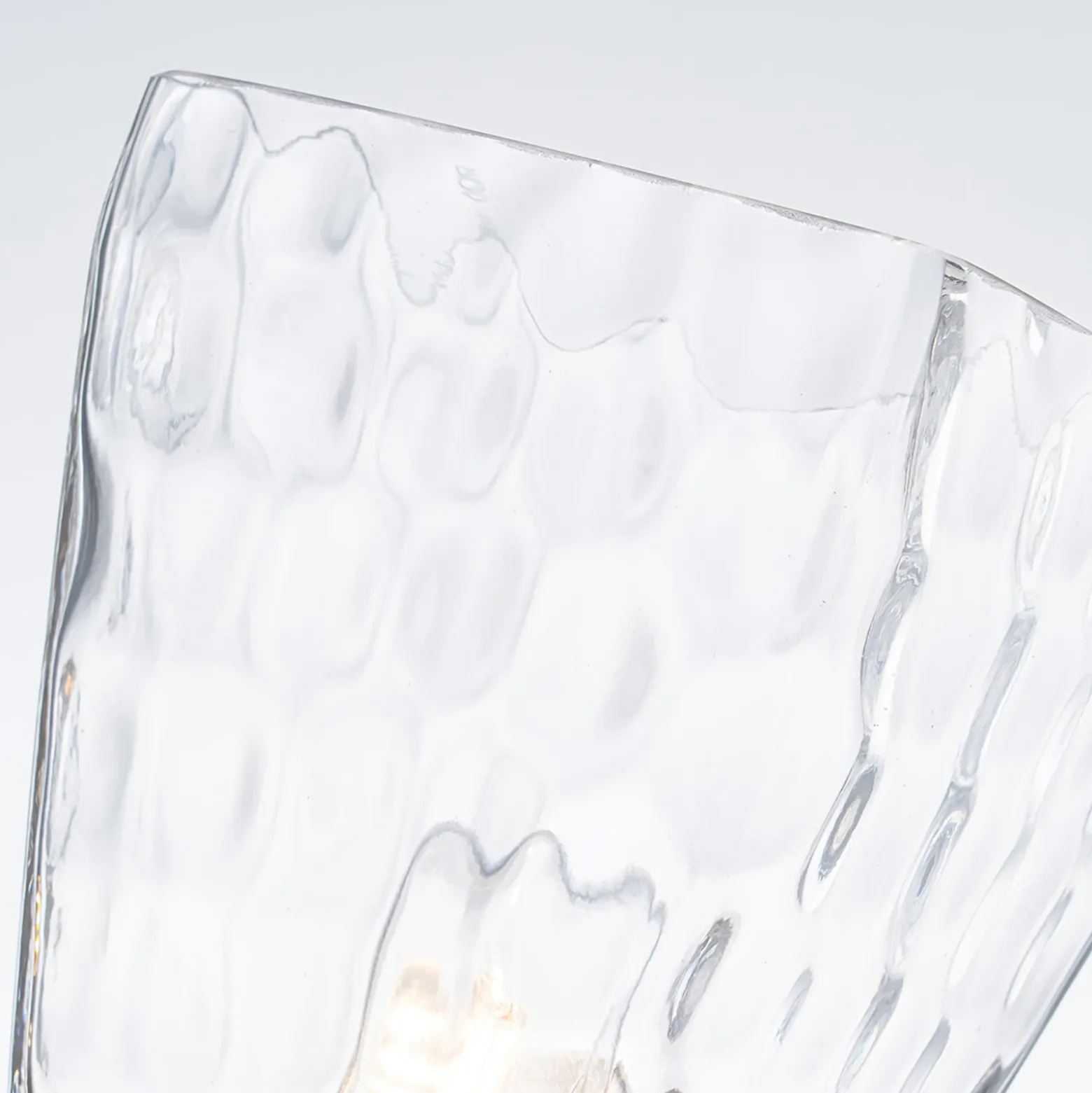 Aplique Marant, cromado/transparente, altura 24 cm, IP44, LED G9