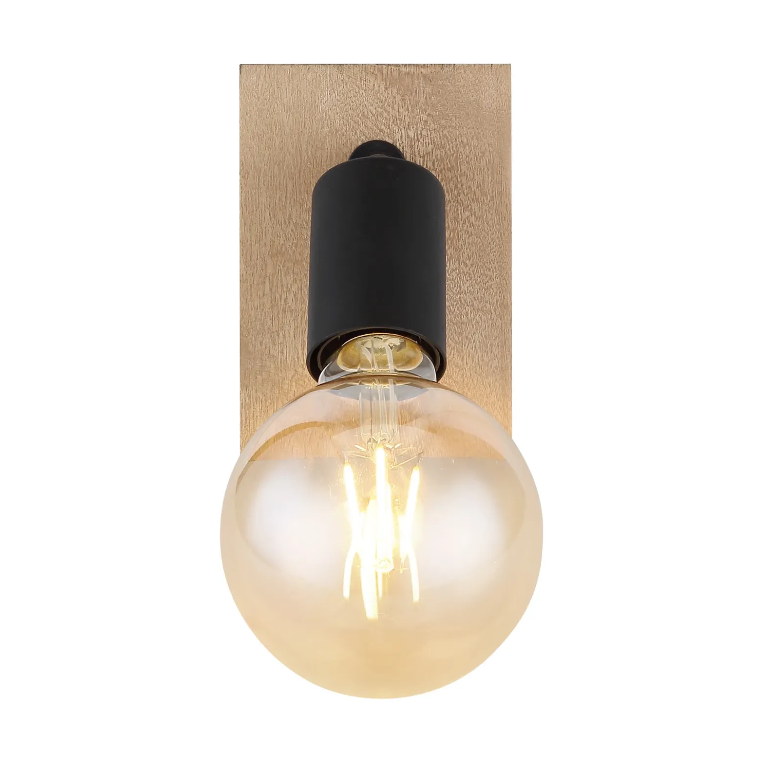 Aplique Martha con placa de madera
