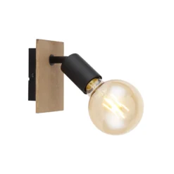 Aplique Martha con placa de madera