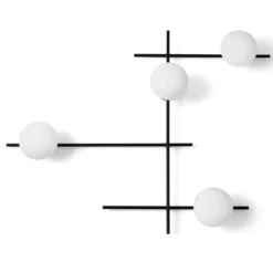 Aplique Mikado, vidrio esmerilado, 4 luces