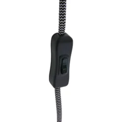 Aplique Nové con enchufe, negro